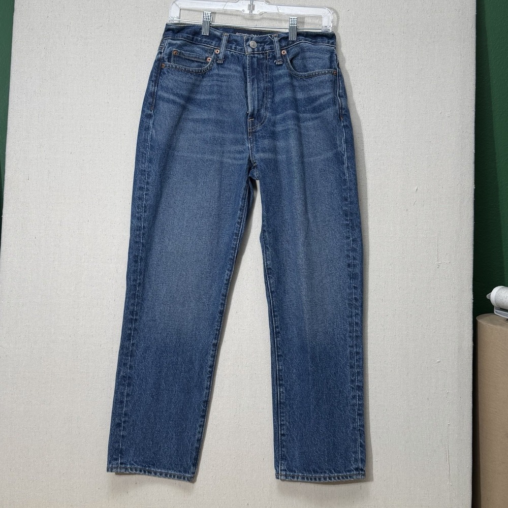 Abercrombie Fitch Loose Straight‎ Jeans 28x28 Blue Denim Baggy Relaxed